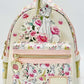 Loungefly Duchess in Paris Floral Mini Backpack Disney Aristocats Bag Front Full View