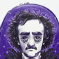 Loungefly Edgar Allen Poe Portrait Mini Backpack Nevermore Bag Front Head Artwork