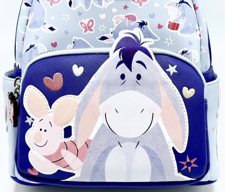 Loungefly Eeyore Piglet Butterfly Mini Backpack Disney Winnie the Pooh Front Pocket
