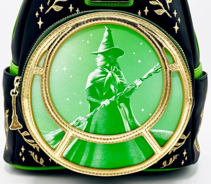 Loungefly Elphaba Defying Gravity Mini Backpack Wicked Bag Front Bottom