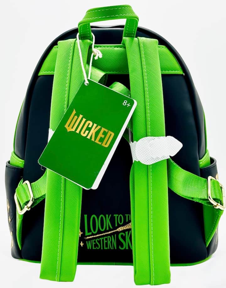 Loungefly Elphaba Defying Gravity Mini Backpack Wicked Bag Straps