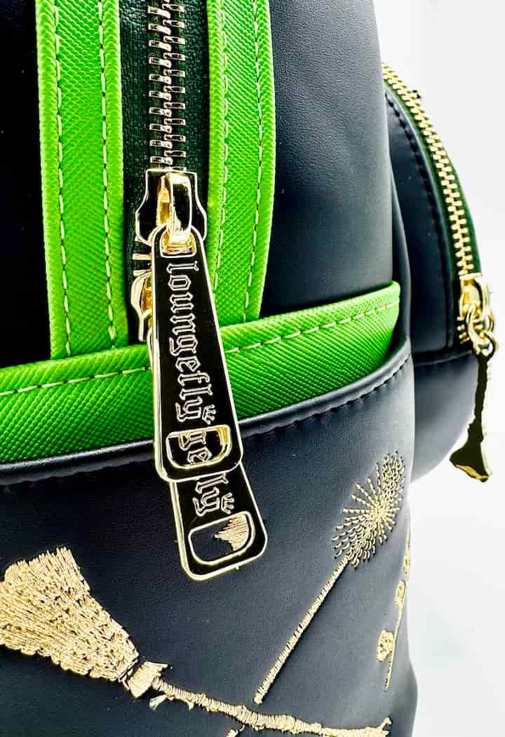 Loungefly Elphaba Defying Gravity Mini Backpack Wicked Bag Zips