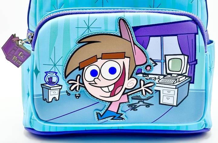 Loungefly Fairly Odd Parents Mini Backpack Nickelodeon Bag Front Bottom Pocket