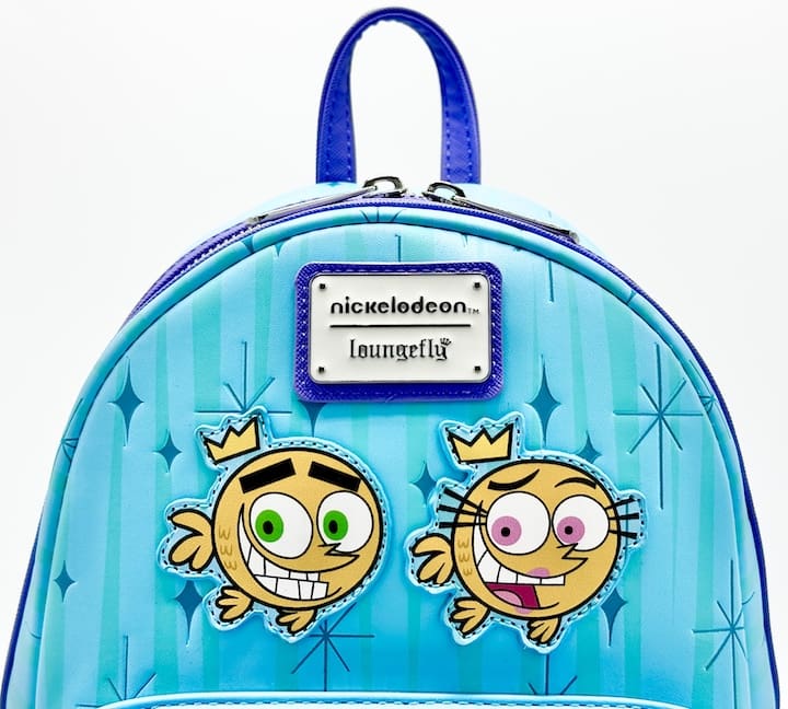 Loungefly Fairly Odd Parents Mini Backpack Nickelodeon Bag Front Top Logo