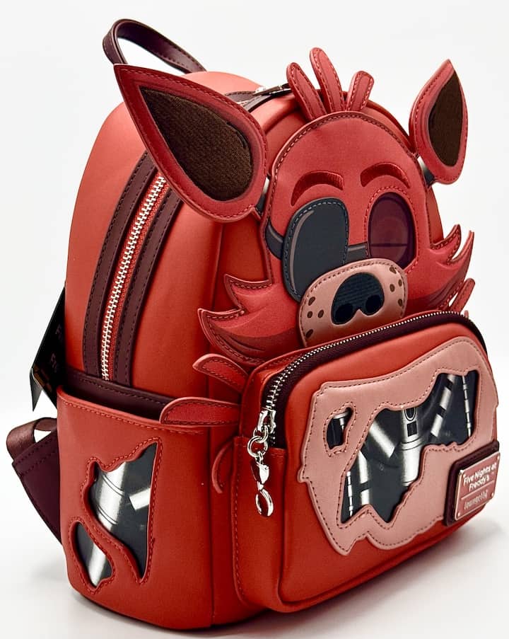 Loungefly Foxy Mini Backpack Five Nights At Freddy’s Bag NYCC 2025 Front Full View Right