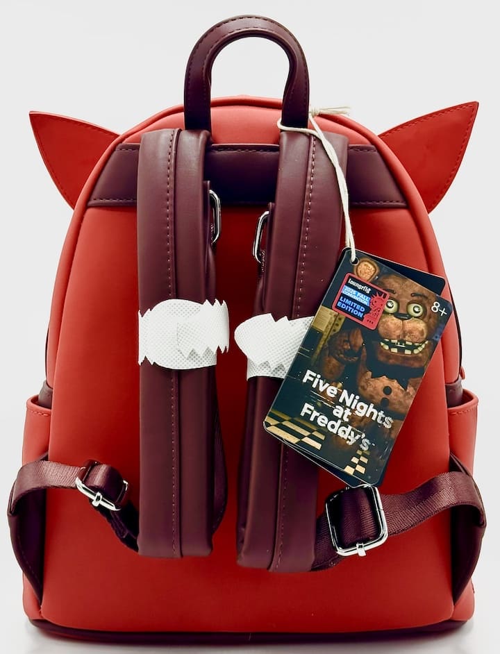 Loungefly Foxy Mini Backpack Five Nights At Freddy’s Bag NYCC 2025 Straps