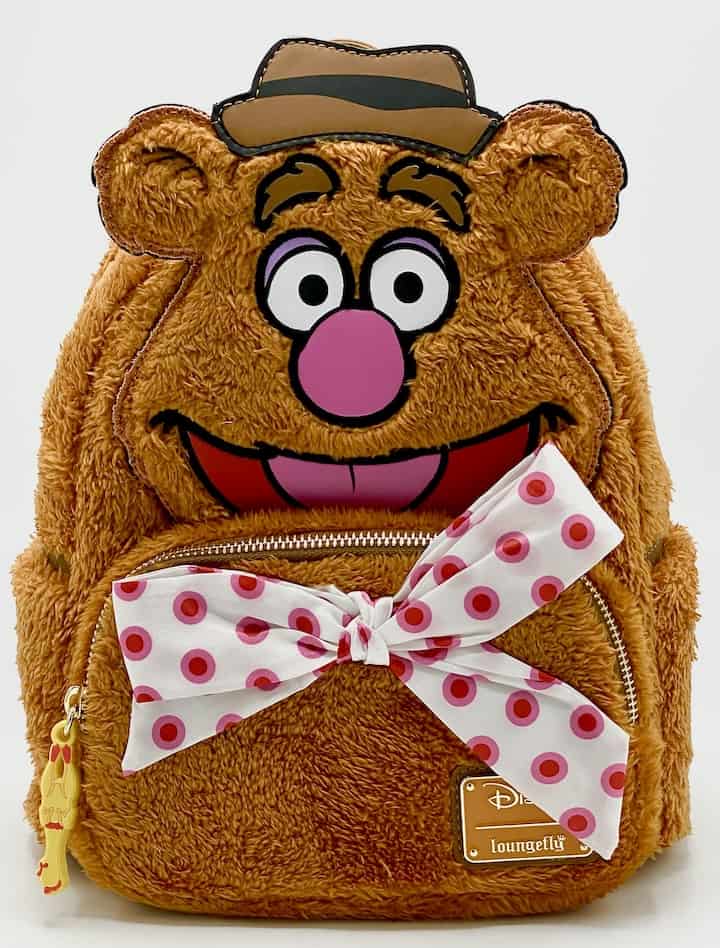 Loungefly Fozzie Bear Cosplay Mini Backpack Disney The Muppets Bag Front Full View