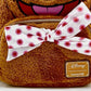 Loungefly Fozzie Bear Cosplay Mini Backpack Disney The Muppets Bag Front White Pink Polka Dot Bow Tie