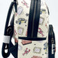 Loungefly Friends Lobster AOP Mini Backpack Warner Brothers Icons Bag Right Side