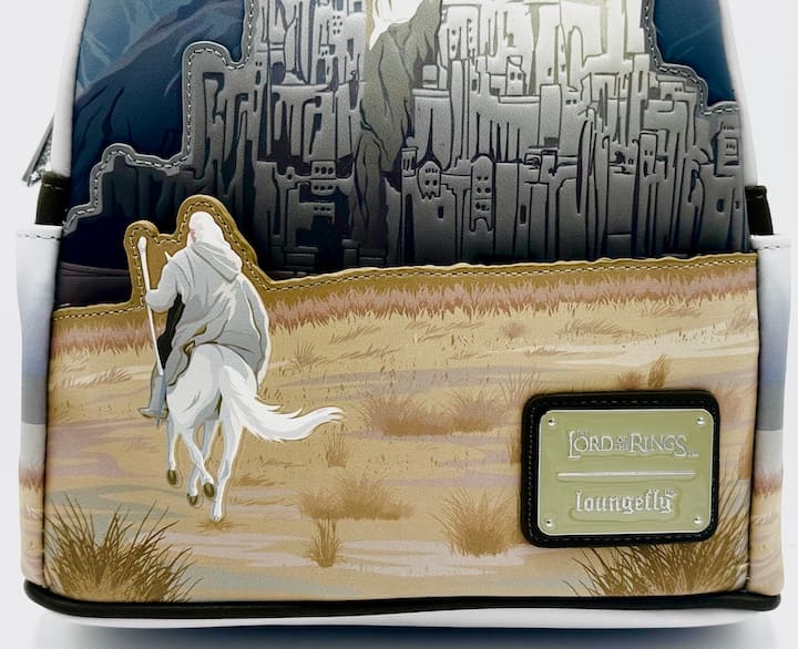 Loungefly Gandalf Minas Tirith Mini Backpack Lord of the Rings Bag Front Bottom