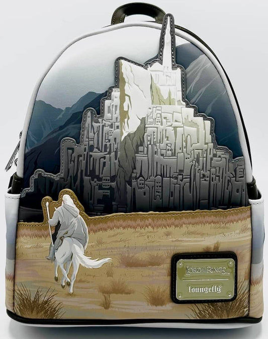 Loungefly Gandalf Minas Tirith Mini Backpack Lord of the Rings Bag Front Full View