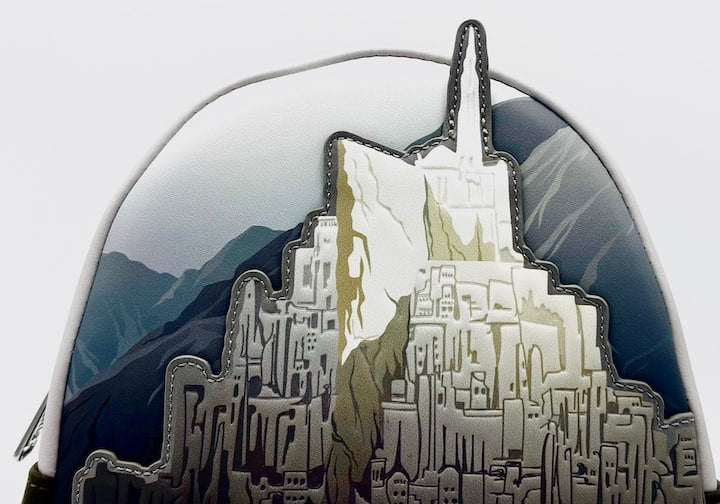 Loungefly Gandalf Minas Tirith Mini Backpack Lord of the Rings Bag Front Top