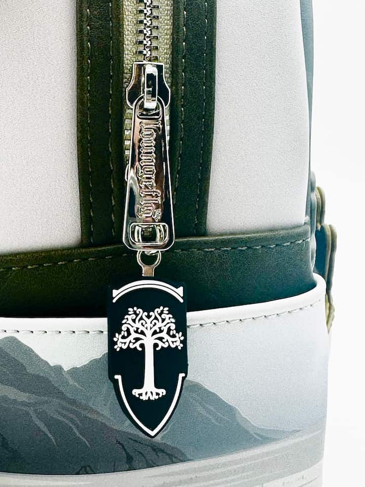 Loungefly Gandalf Minas Tirith Mini Backpack Lord of the Rings Bag Zips And Keyring