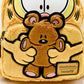 Loungefly Garfield & Pooky Mini Backpack Nickelodeon Plush Cosplay Bag Front Pocket With Teddy Bear