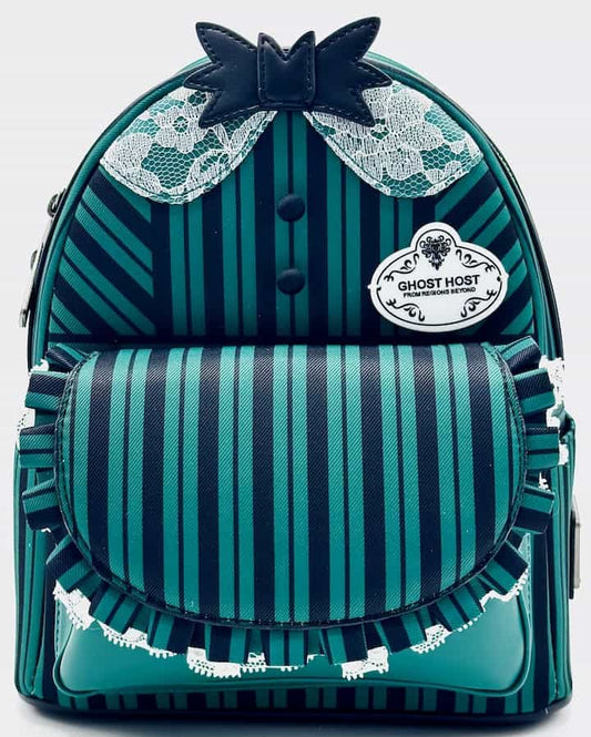ghost host mini backpack Pre-Order" HKDL Theres no turning back from this Loungefly The Haunted Mansion mini backpack inspired by the iconic Ghost Host Disney World Loungefly Ghost Host