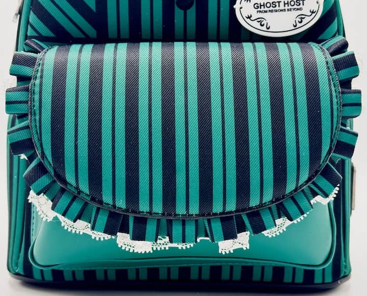 Loungefly Ghost Host Mini Backpack Disney Parks Haunted Mansion Bag Front Pocket