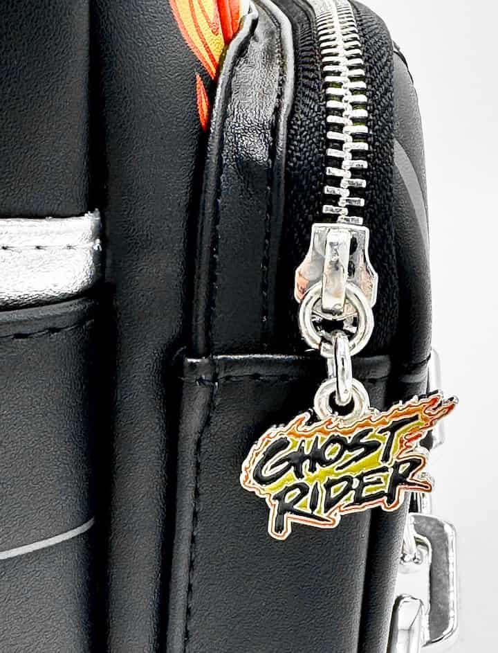 Loungefly Ghost Rider Mini Backpack Marvel Johnny Blaze Bag Keyring Zipper