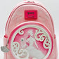 Loungefly Glinda Pink Bubble Mini Backpack Wicked For Good Bag Front Full View Keyring