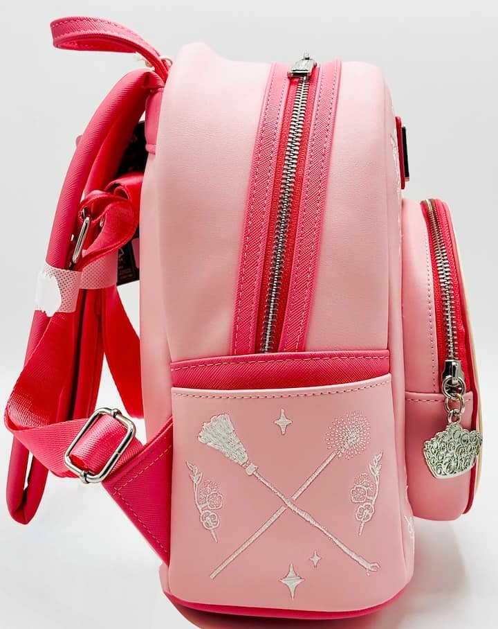 Loungefly Glinda Pink Bubble Mini Backpack Wicked For Good Bag Right Side