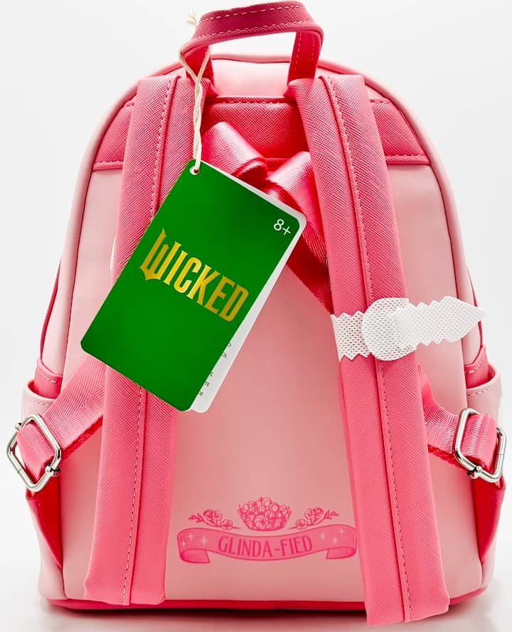 Loungefly Glinda Pink Bubble Mini Backpack Wicked For Good Bag Straps