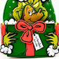 Loungefly Grinch Max Christmas Present Mini Backpack Dr Seuss Bag Front Bottom Pocket