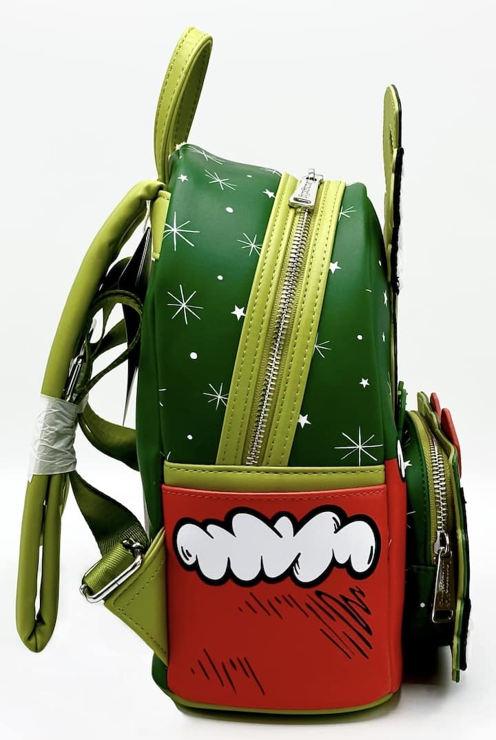 Loungefly Grinch Max Christmas Present Mini Backpack Dr Seuss Bag Right Side