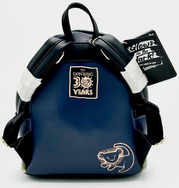 Loungefly Hakuna Matata Mini Backpack Disney Lion King 30th Glow Bag Back