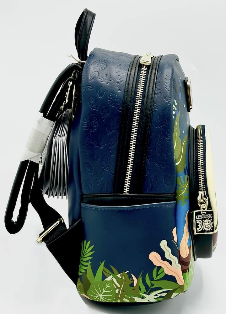 Loungefly Hakuna Matata Mini Backpack Disney Lion King 30th Glow Bag Right Side