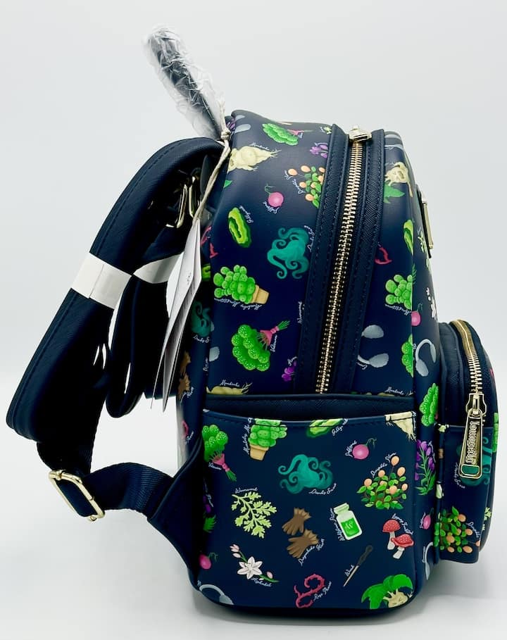 Loungefly Harry Potter Herbology Mini Backpack Hogwarts AOP Bag Right Side