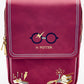 Loungefly Harry Potter Satchel Mini Backpack Glasses Flap Bag Front Full View