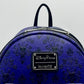 Loungefly Haunted Mansion Mini Backpack Phantom Manor Wallpaper Bag Front Logo