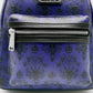 Loungefly Haunted Mansion Mini Backpack Phantom Manor Wallpaper Bag Front Pocket