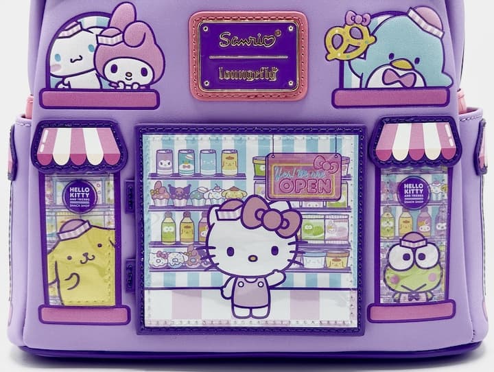 Loungefly Hello Kitty Bakery Mini Backpack NYCC 2025 Sanrio Bag Front Pocket