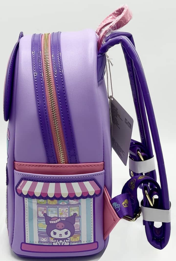 Loungefly Hello Kitty Bakery Mini Backpack NYCC 2025 Sanrio Bag Left Side