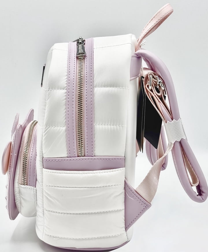 Loungefly Hello Kitty Quilted Texture Mini Backpack Sanrio Bag Left Side
