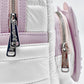 Loungefly Hello Kitty Quilted Texture Mini Backpack Sanrio Bag Zips