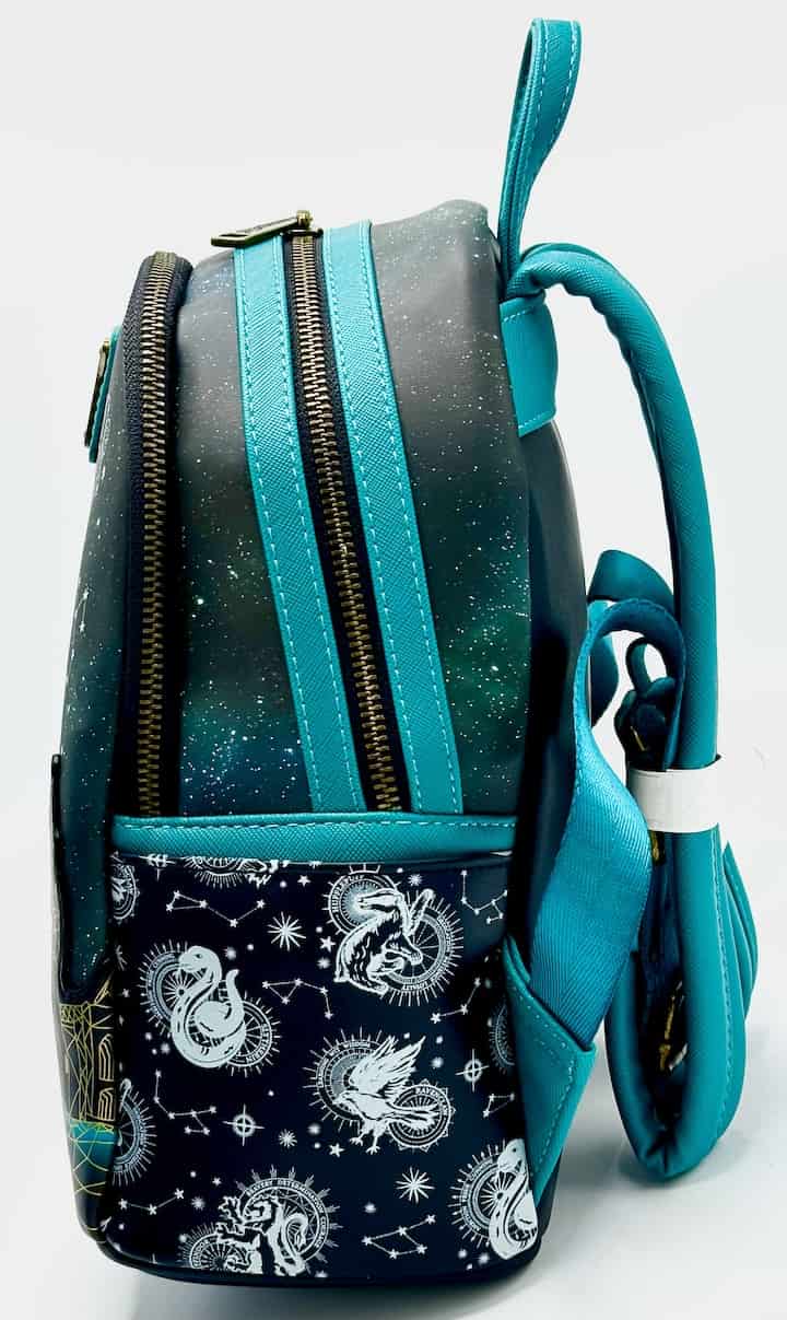 Loungefly Hogwarts Constellations Mini Backpack Harry Potter Glow Bag Left Side