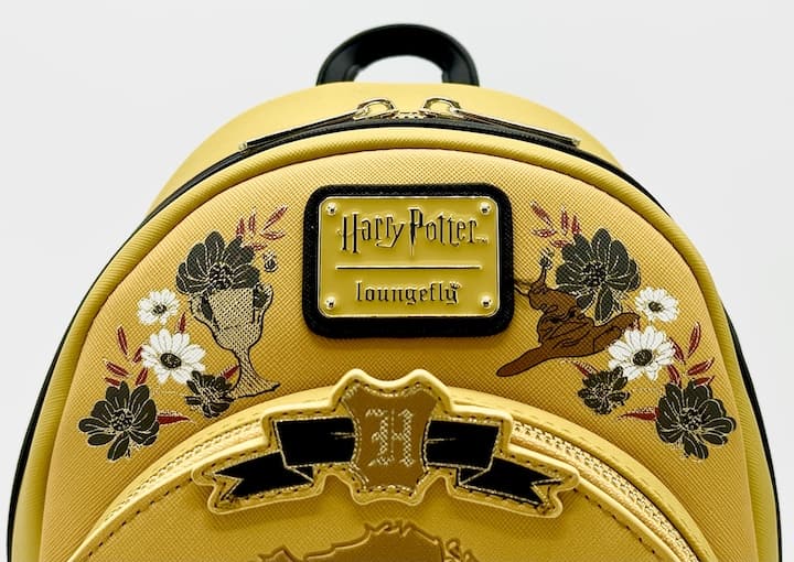 Loungefly Hufflepuff House Tattoo Mini Backpack Harry Potter Bag Enamel Logo