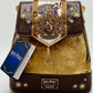 Loungefly Hufflepuff Velvet Banner Mini Backpack Harry Potter Bag Front Full View
