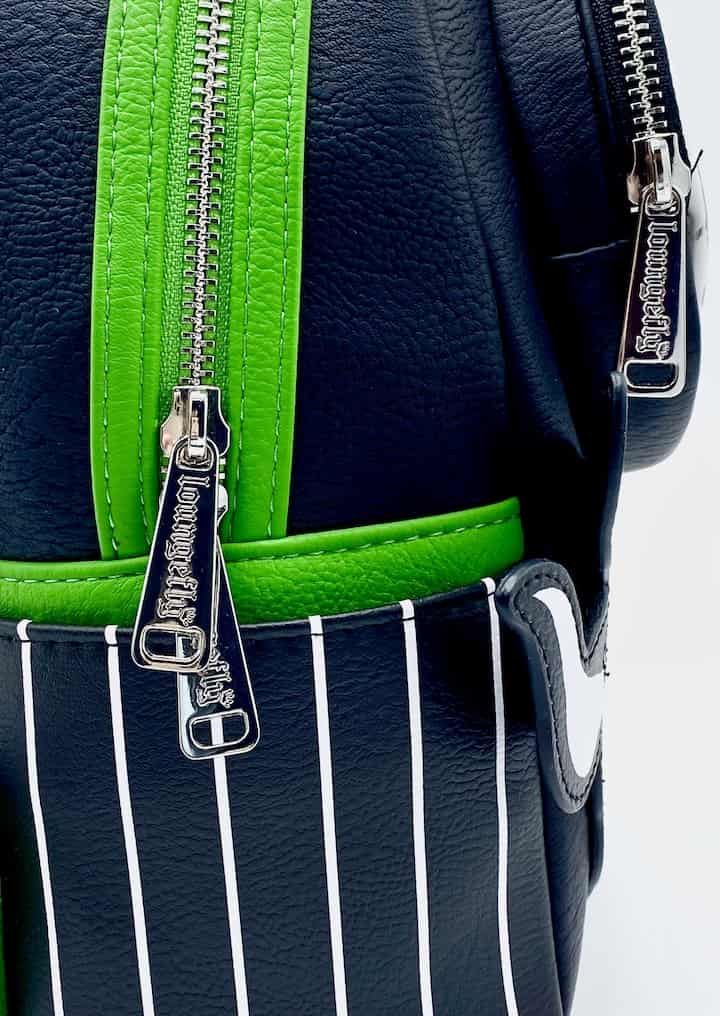 Loungefly Jack Skellington Lenticular Mini Backpack Disney NBC Bag Zips
