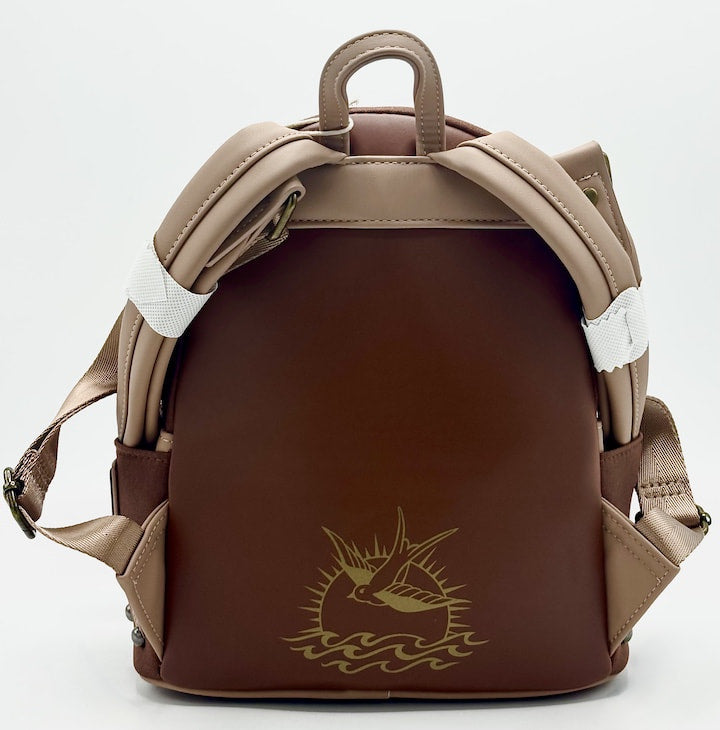 Loungefly Jack Sparrow Cosplay Mini Backpack Pirates of the Caribbean Bag Back