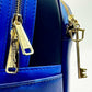 Loungefly Kingdom Hearts Mini Backpack Blue Disney Bag Zips