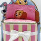 Loungefly Lady and the Tramp Present Mini Backpack Pop Up Puppies Bag Front Full View Open