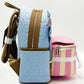 Loungefly Lady and the Tramp Present Mini Backpack Pop Up Puppies Bag Front Full View Closed Right Side