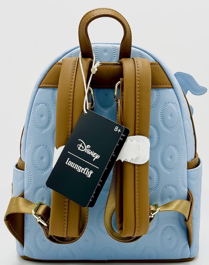 Loungefly Lady and the Tramp Present Mini Backpack Pop Up Puppies Bag Front Full View Closed Straps