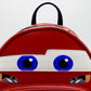 Loungefly Lightning McQueen Cosplay Mini Backpack Pixar Cars Bag Front Top
