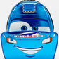 Loungefly Lightning McQueen Dinoco Blue Mini Backpack Cars Bag Front Full View