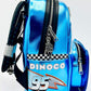 Loungefly Lightning McQueen Dinoco Blue Mini Backpack Cars Bag Right Side