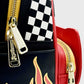 Loungefly Lightning McQueen Rusteze Mini Backpack Cars Light Up Bag Zips