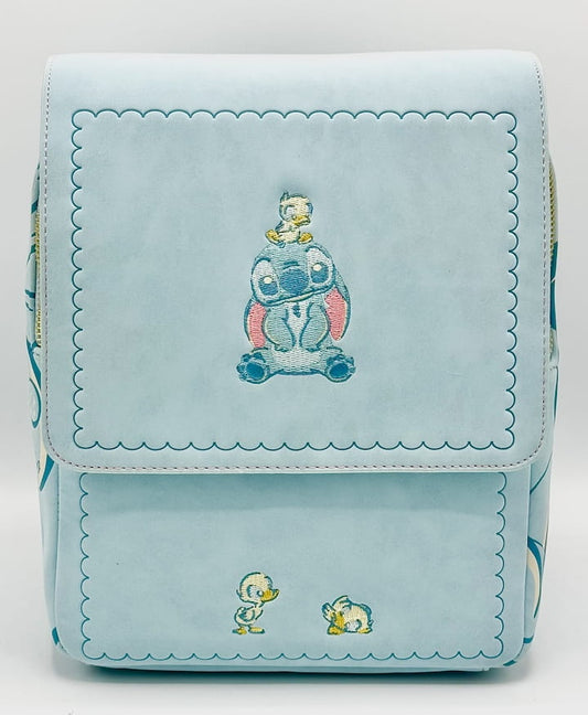 Loungefly Lilo and Stitch Ducks Mini Backpack Disney Ducklings Bag Front Full View